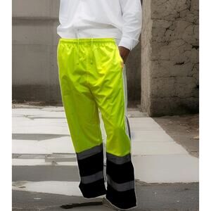 RK Safety  Hi-Viz Workwear WP0212 thermal-lined Waterproof Rain Pants 2XL